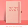 Libro de Horario de Comercio Exterior Transfronterizo 2027 con Rayas Verticales y Correa, Libro de Plan de Registro de Autodisciplina para Gestión del Tiempo de 365 Días Venta al por Mayor
