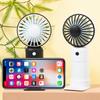 Ventilador de mano mini, recargable por USB, silencioso, de escritorio, bonito, portátil, de color contrastante, pequeño, venta al por mayor