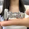Correa de reloj compatible con Xiaomi Mi Band 10 Pro, 8 Pro, Redmi 654, pulsera para mujer con doble cuenta de pez de diamantes brillantes