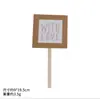 Decoración creativa para pastel de cumpleaños, con encaje de papel kraft fresco estilo Mori, para insertar