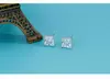 Brincos de Moda Estilo Coreano Mini Coroa Brincos Femininos Cubo Mágico Inteligente Brincos de Zircônia Brincos Simples Distintivos Cheios de Diamante