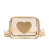 2026 Nueva Bolsa Transparente Estética Ligera Casual Bolso Cruzado Nicho Nuevo Correa Ancha para el Hombro Bolso Simple de un Solo Hombro Bolso para Mujer
