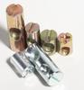 Tuerca de martillo de una palabra de doble agujero aleación de zinc tuerca de agujero horizontal conector herraje para muebles tuerca de acero al carbono tuerca de hierro