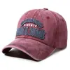 Gorra de béisbol bordada vintage lavada transfronteriza para hombre, gorra casual retro de letras a la moda, estilo versátil para exteriores