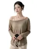 Top deportivo para mujer en un estilo puro y seductor, camiseta de manga larga sexy de malla semitransparente para yoga, holgada, fina, transpirable, top de fitness