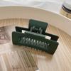 Presilha de Cabelo Simples Atacado 8.5 Polegadas Fosca Presilha Tubarão Quadrada Oca para Parte de Trás da Cabeça para Mulheres Moda Geométrica Estilo Commuter