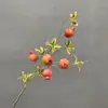 Véspera de Ano Novo flor série simulação romã espuma vermelha simulação artesanato fruta bênção balde festival arranjo ramo de fruta romã falsa