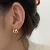 Brincos Minimalistas Semicírculo em Forma de C para Mulheres, Brincos da Linha de Moda Coreana, Acessórios de Orelha Tendência Ins Nicho Hip-Hop Personalidade