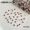 Rhinestones para decoración de uñas de circón marquise, rhinestones marquise brillantes de moda, rhinestones de forma irregular de base plana, accesorios de uñas usables