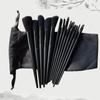 Set de 13 Brochas de Maquillaje, Brocha Portátil para Polvo Suelto y Rubor, Brocha para Sombra de Ojos y Labios, Juego Completo de Herramientas de Belleza con Almacenamiento para Fijar el Maquillaje
