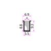 Luz Lineal Embebida LED Canaleta de Aluminio Pantalla de Lámpara de Silicona 6*9 Canaleta de Luz Laminada Perfil de Aleación de Aluminio Carcasa