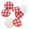 Botão de Tecido Redondo de Lado Único em Alta Venda Ornamentos de Tecido em Forma de Botão Acessórios para Presilha de Cabelo DIY Acessórios de Cabelo Material Decorativo Venda por Atacado