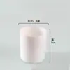 Suprimento spot copo de vela cor recipiente de vidro fosco copo vazio aromaterapia quarto romântico design castiçal logotipo
