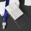 Portatarjeta de Identificación de Trabajo, Credencial de Empleado, Insignia de Fábrica, Correa, Portatarjeta Transparente de Doble Cara Transfronterizo, Etiqueta de Nombre, Control de Acceso, Impermeable