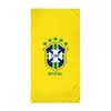 Toalla de Playa Mundial 2026 Toalla de Playa Equipo de Fútbol de Brasil Microfibra Secado Rápido Absorbente de Agua Toalla de Playa Toalla de Baño