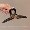 Pinza para el Cabello Grande de Peluche para Mujer 2025 Modelo Nuevo Pinza Tiburón de Gama Alta Estilo Coreano Sensación de Alto IQ Pinza Melard