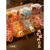 Linterna Ruibao Paquete de Materiales Hechos a Mano DIY Niños Hacen Linterna de Flor Brillante de Mano Juguete de Danza del León
