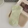 Meias Curtas para Mulheres, Meias de Algodão Lisas Finas para Primavera e Verão, Meias Esportivas Invisíveis de Malha Absorventes de Suor para Mulheres, Meias Femininas no Atacado de Zhuji