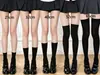 Meias Jk Meias Acima do Joelho Finas de Veludo de Verão Femininas Brancas Puras Versáteis Estilo Japonês para Combinar com Saias Meias Lolita