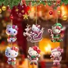 Decoración de Árbol de Navidad Plana de Acrílico de Dibujos Animados Nuevo Producto Transfronterizo Colgante para Hogar Coche Mochila Regalo