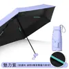 Sombrilla mini de costilla doble con 40% de descuento, sombrilla de bolsillo con protección solar recubierta de negro, sombrilla publicitaria personalizada, se puede imprimir con logo