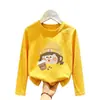 Camiseta de manga larga para niña para primavera y otoño 2026, nuevo estilo elegante para bebés, camiseta básica de algodón para niños, top casual de otoño