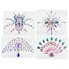 Pegatinas de tatuaje de diamante adhesivas personalizadas para el pecho para fiestas, bailes y actuaciones europeas y americanas, pegatinas decorativas de diamante acrílico para el pecho