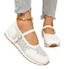 2025 Primavera y Verano Nuevos Comercio Exterior Talla Grande Transfronterizo Transpirable Poco Profundo Hebilla Zapatos Casual Versátil Zapatos de Mujer Europeos y Americanos