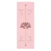 Tapete de Yoga de Caucho Natural y PU de 5 mm Hecho a Medida Engrosado Antideslizante Línea de Postura Profesional Tapete de Yoga Venta al por Mayor Dropshipping