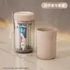 Copo de lavagem de viagem, transparente, para crianças e casais, porta-escova de dentes e pasta de dentes, copo de escova de dentes de viagem conveniente, porta-escova de dentes e conjunto de escova de dentes