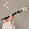 Grampo de Cabelo para Mulheres, Novo Estilo Chinês Estilo Antigo Dinastia Han Grampo de Cabelo com Borla, Grampo de Cabelo de Alta Qualidade na Nuca, Adorno de Cabeça para Saia Facial de Cavalo
