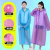 Impermeable no desechable, portátil, para adultos, engrosado, de EVA, para viajes al aire libre, impermeable largo de moda, de fábrica.