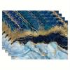 Aislamiento Térmico Impresión de Arte Abstracto Mantel Individual Impermeable Impresión de Poliéster Mantel Individual Decorativo para el Hogar Mesa de Comedor