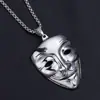 Colar Hip-Hop da Moda para Homens e Mulheres, Pingente de Placa Militar Personalidade Estudante Joias Hip-Hop Atacado, Colar Estilo Vintage