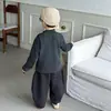 Roupa de Baixo Plush de Inverno com Manga Longa para Crianças 2026 Novo Estilo Tendência Roupas Quentes para Meninos Pequenos Bebê Estilo Coreano Roupa de Inverno
