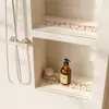 Tapete de banheiro simples para nicho, absorvente de água, secagem rápida, tapete à prova de umidade, tapete anti-mofo para prateleira de banheiro, tapete de proteção e drenagem para bancada de banheiro