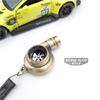 Chaveiro de metal apito turbo apito turbo formato turbo modificado pingente de chaveiro de metal