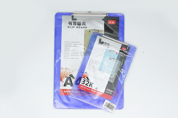 透明/透蓝色塑料板夹