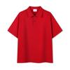 Camisa Polo de Manga Corta para Hombre, Piqué 40 Hilos Doble Cara, 240g, Color Sólido, Uniforme de Clase, Uniforme de Equipo con Logo Estampado y Bordado