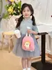 Nova Bolsa Infantil 2024 Meninos e Meninas Mochila Pequena Casual para Exterior Desenho Animado Hambúrguer Batatas Fritas Mochila de Pendurar