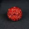 Cinnabar Cru Areia de Cristal Translúcido Ruyi Pixiu DIY Artesanal Contas Redondas Banhadas a Ouro Acessórios de Cristal Atacado para Homens e Mulheres