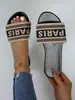 Comércio Exterior Tamanho Grande Chinelos Planos Femininos Casuais Bico Redondo Fita Slip-on Chinelos Preguiçosos para Chinelos