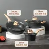 Atacado Transfronteiriço Potes Britânicos, Potes Antiaderentes de Pedra de Arroz Medicinal, Fogões de Indução, Fogões a Gás, Frigideiras, Panelas de Sopa, Conjuntos de Panelas de Leite
