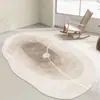 Alfombra de sala de estar estilo Morandi Wabi-Sabi, alfombra antideslizante resistente al desgaste para sofá y mesa de centro, alfombra de terciopelo de cristal de cobertura total para dormitorio junto a la cama