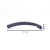 Pinza de Plástico PC Estilo Coreano Tipo Banana para Mujer, Pinza Plana Vertical Negra, Pasador Irregular Simple, Pinza para Cola de Caballo, Venta Directa del Vendedor
