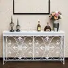 Estilo Europeo Vestíbulo Sala de Estar Mesa de Entrada Estilo Americano Mesa Consola Gabinete Lateral de Pared Cubierta Decorativa para Radiador de Hierro Forjado