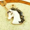 Serie Unicornio accesorios de joyería DIY colgante único de gota de aceite estrella de cinco puntas unicornio color caballo colgante de goma elástica