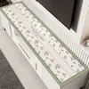 Tapete para mesa de mueble de TV estilo francés, almohadilla protectora para encimera, mantel largo de lujo ligero de alta gama para aparador de comedor, tela protectora contra suciedad para zapatero