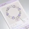 Explosões Super Fada Mori Cristal Lua Pulseira Feminina Design de Nicho Estudante Joker Cor Doce Pulseira de Namorada