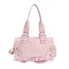 Bolso de almohada de mano estilo ins hot girl coreano, bolso de hombro y cruzado estilo biker de cuero encerado vintage, bolso versátil para el día a día